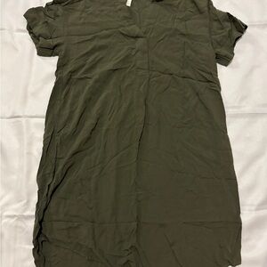 H&M Olive Green Casual Tunic Dress